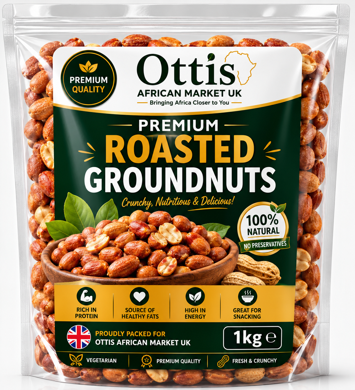 Premium Roasted Groundnuts | Crunchy & Fresh | Ottis African Market UK