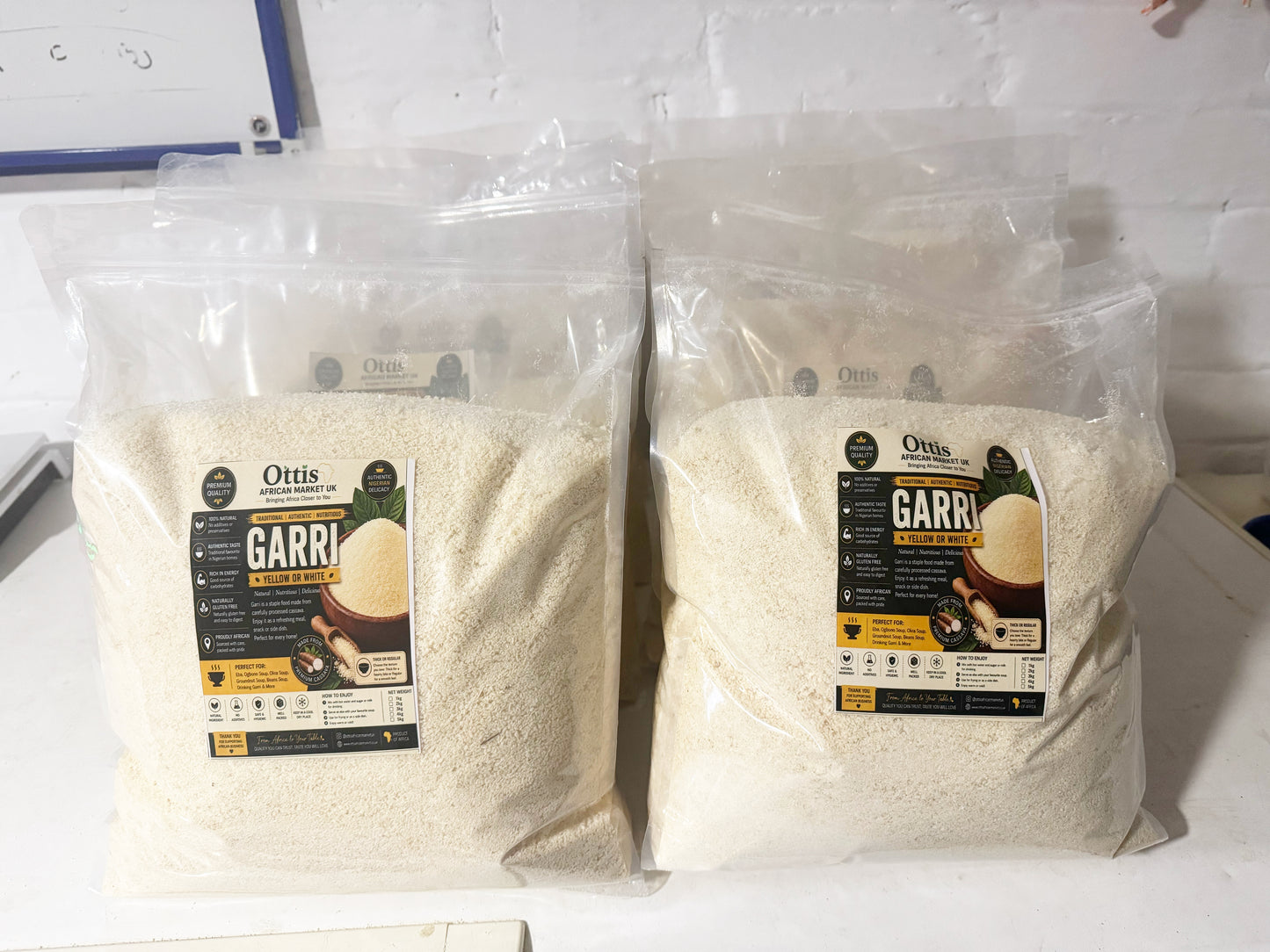 Ottis African Market UK White Garri/Eba | Nigerian Cassava Granules | Traditional White Garri