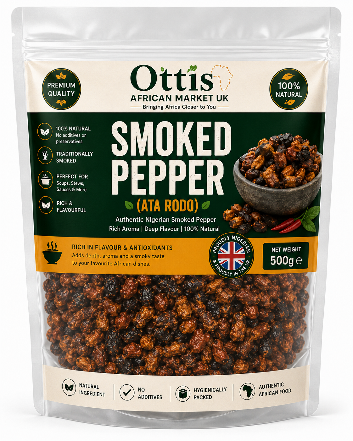 Premium Smoked Red Pepper | Authentic Nigerian Dried Pepper | Rich Smoky Flavour