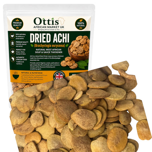 Ottis African Market UK Dried Achi Powder/Whole | Natural Soup Thickener | Premium Nigerian Achi Seed | Authentic African Cooking Ingredient