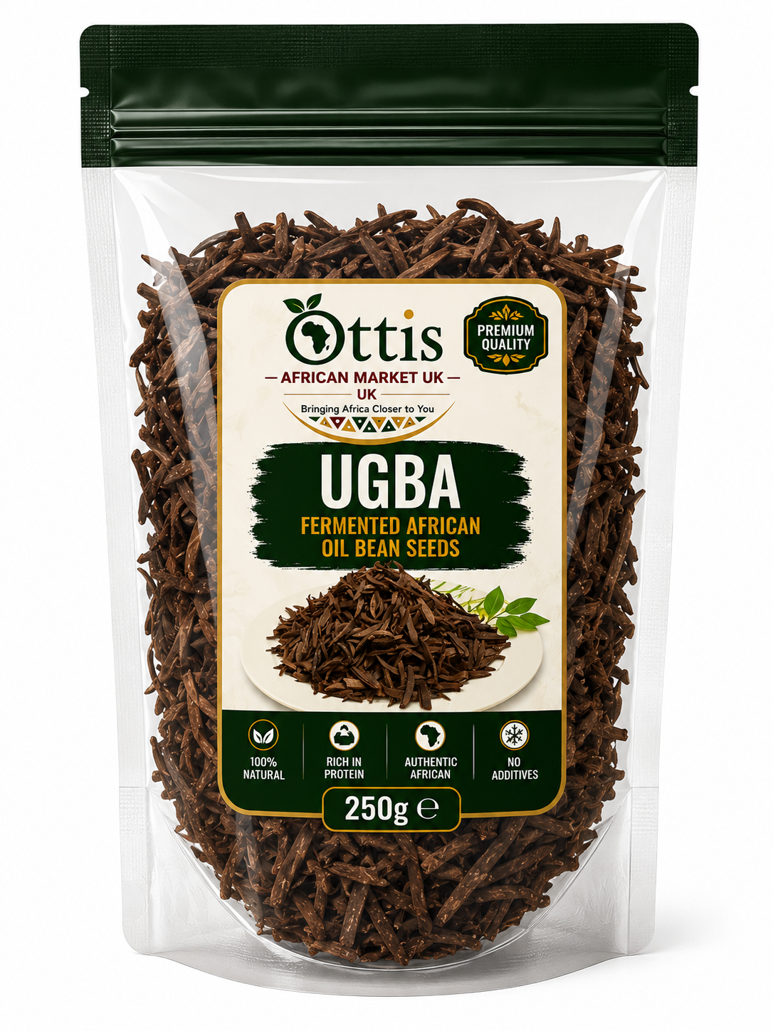 Ottis Fresh Dried Ugba Ukpaka- Fermented African Oil Bean Seeds | Premium Nigerian Food