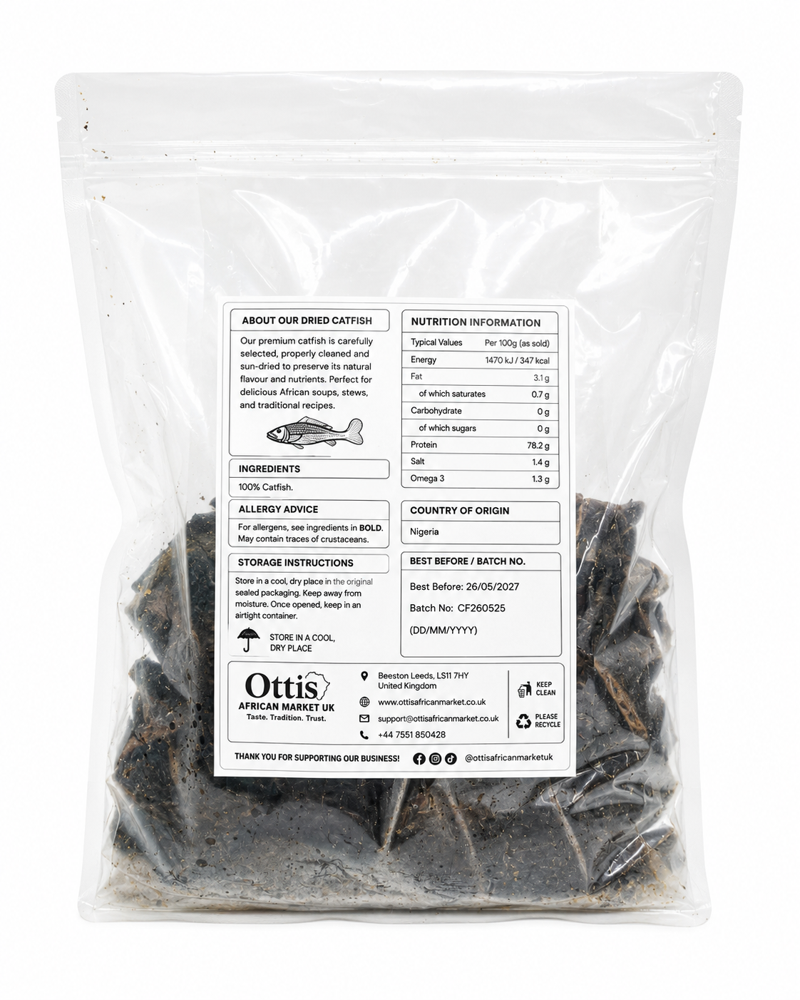 Premium Dried Catfish – UK Delivery