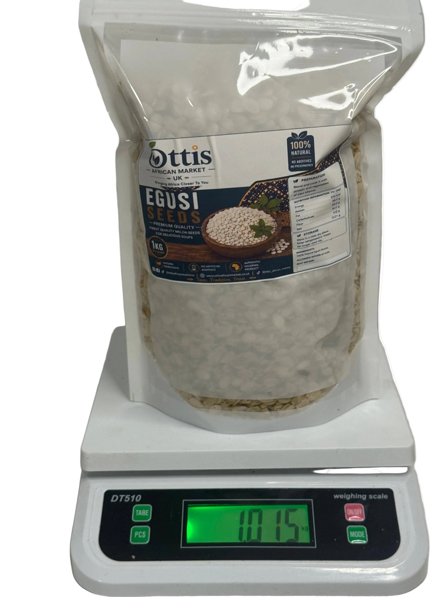 Ottis African Market Premium Hand-Peeled Nigerian Egusi Seeds for Traditional Soup – Fresh & Hygienically Packed in UK