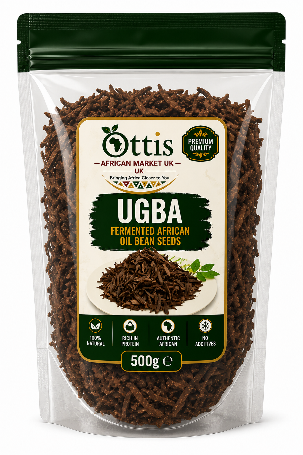Ottis Fresh Dried Ugba Ukpaka- Fermented African Oil Bean Seeds | Premium Nigerian Food