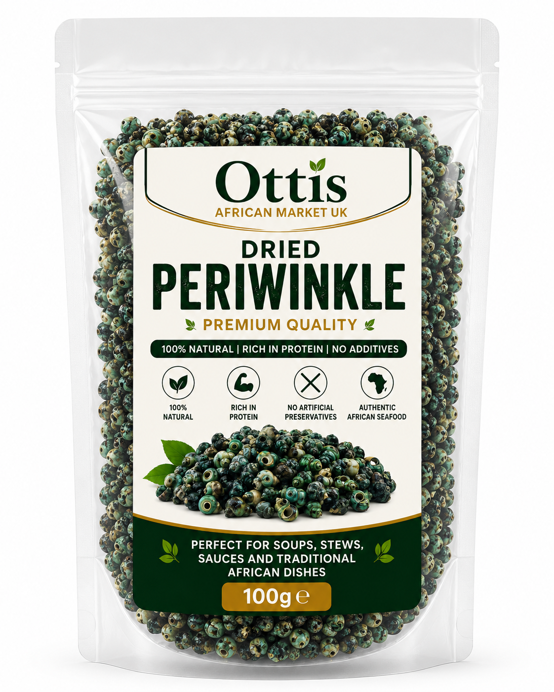 Dehydrated Periwinkle (Nkoro) | Premium Quality | Cleaned & Ready to Cook 100g