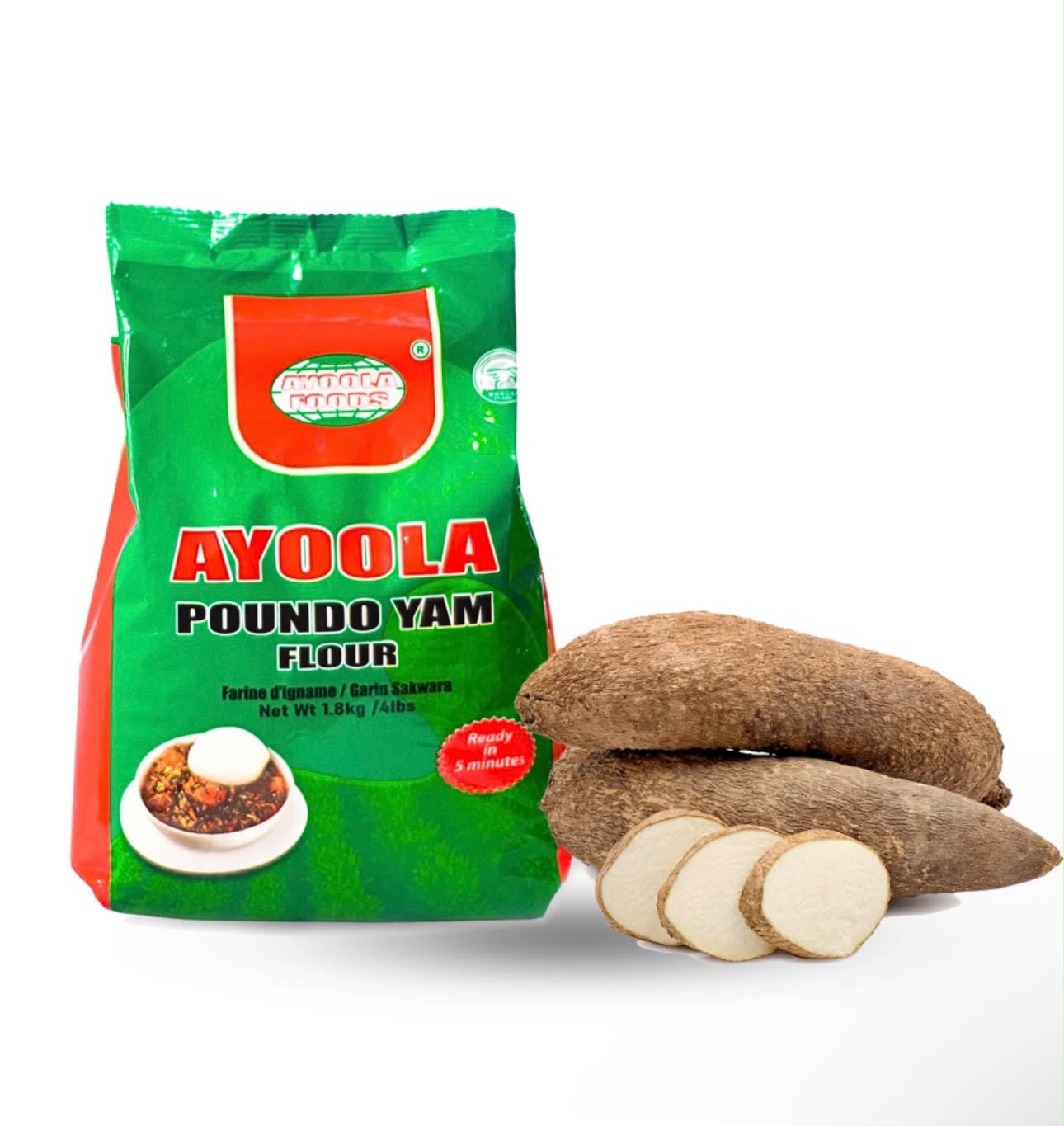 Ayoola Poundo Yam Flour 4.5kg – Premium Instant Yam Flour for Smooth Swallow