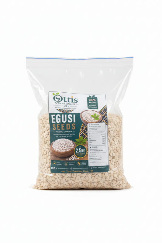 Ottis African Market Premium Hand-Peeled Nigerian Egusi Seeds for Traditional Soup – Fresh & Hygienically Packed in UK