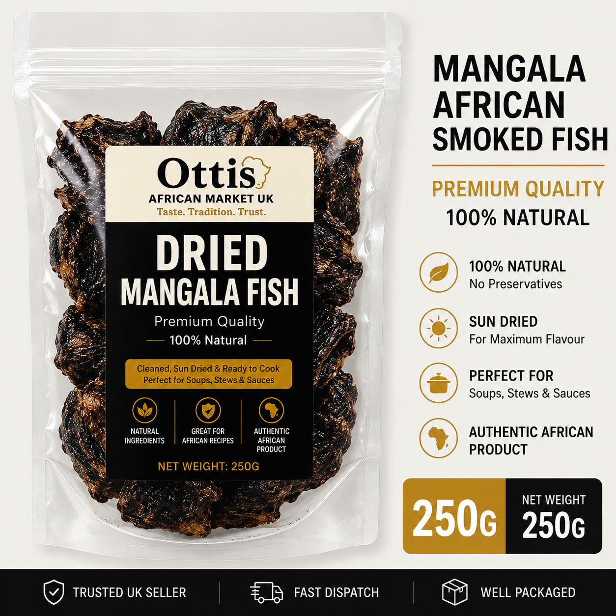 Premium Mangala Fish | Authentic African Smoked Fish UK