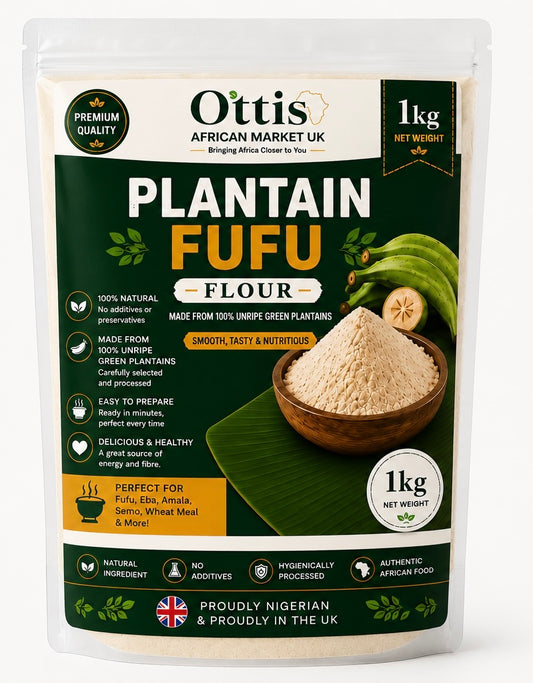 Premium Plantain Flour – Smooth & Authentic African Swallow