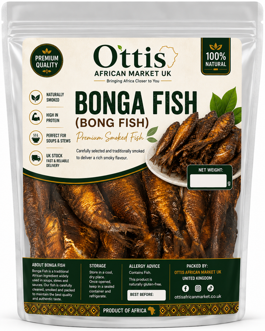 10 Pieces Premium Smoked Bonga Fish | Authentic Nigerian Dried Fish | Ottis African Market UK