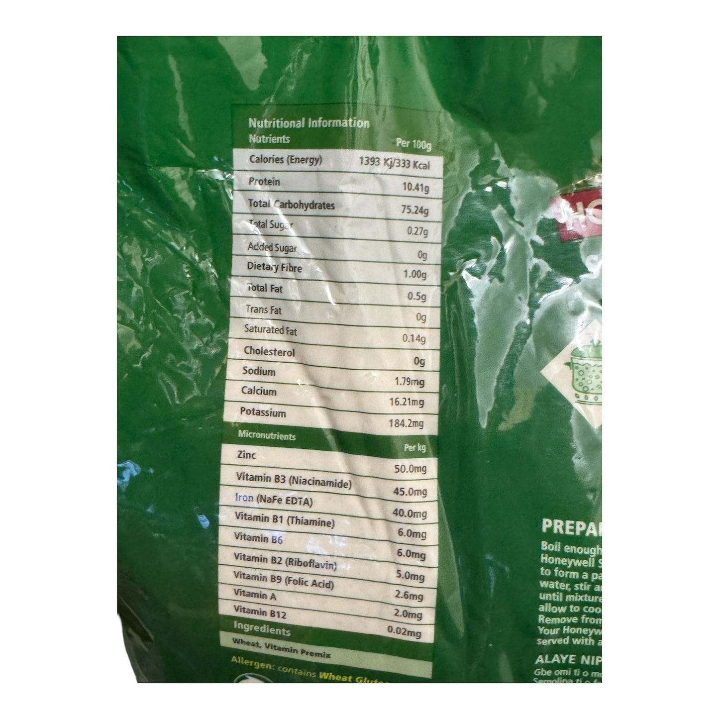 Honeywell Semolina 5kg | Premium Fortified Wheat Semolina | Ideal for Swallow | Product of Nigeria