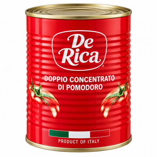 De Rica Doppio Concentrato di Pomodoro 28% Double Concentrated Tomato Paste 850g