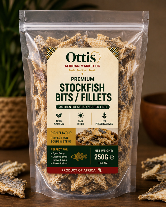 Premium Stockfish Fillets / Bits – Authentic African Dried Fish