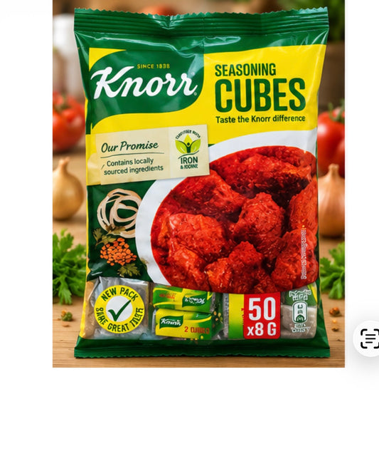 Knorr Seasoning Cubes 50 x 8g | Nigerian Knorr Cubes 400g