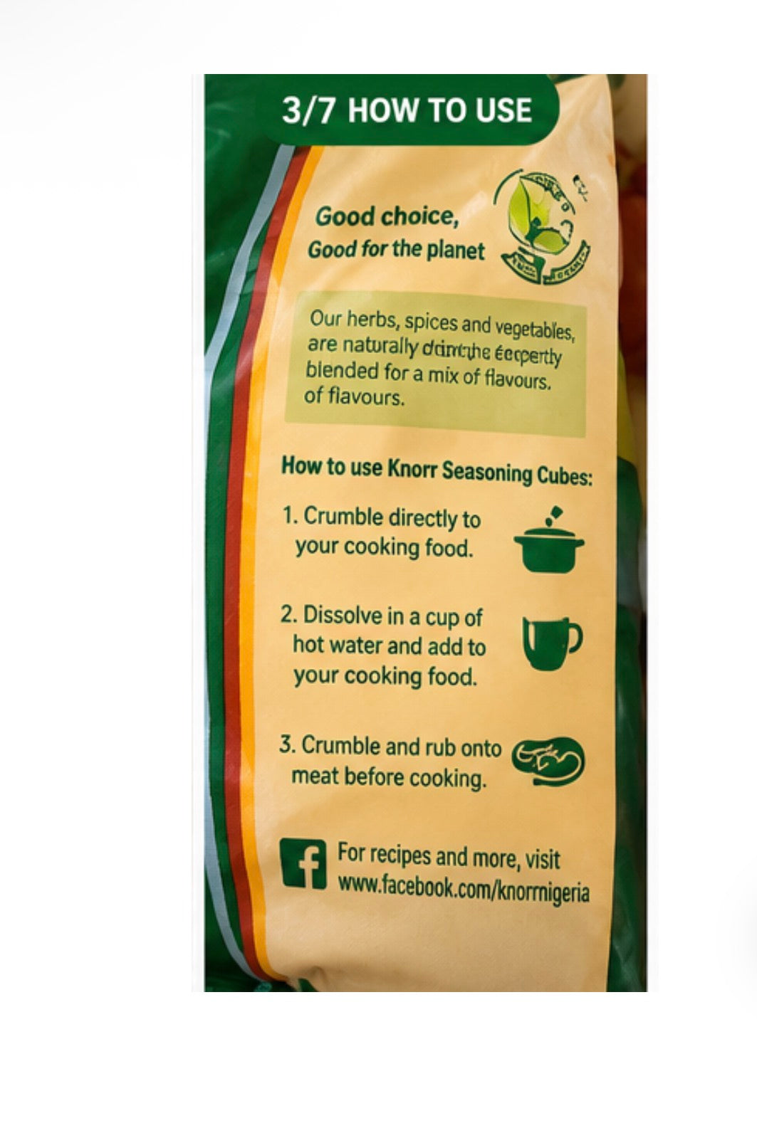 Knorr Seasoning Cubes 50 x 8g | Nigerian Knorr Cubes 400g