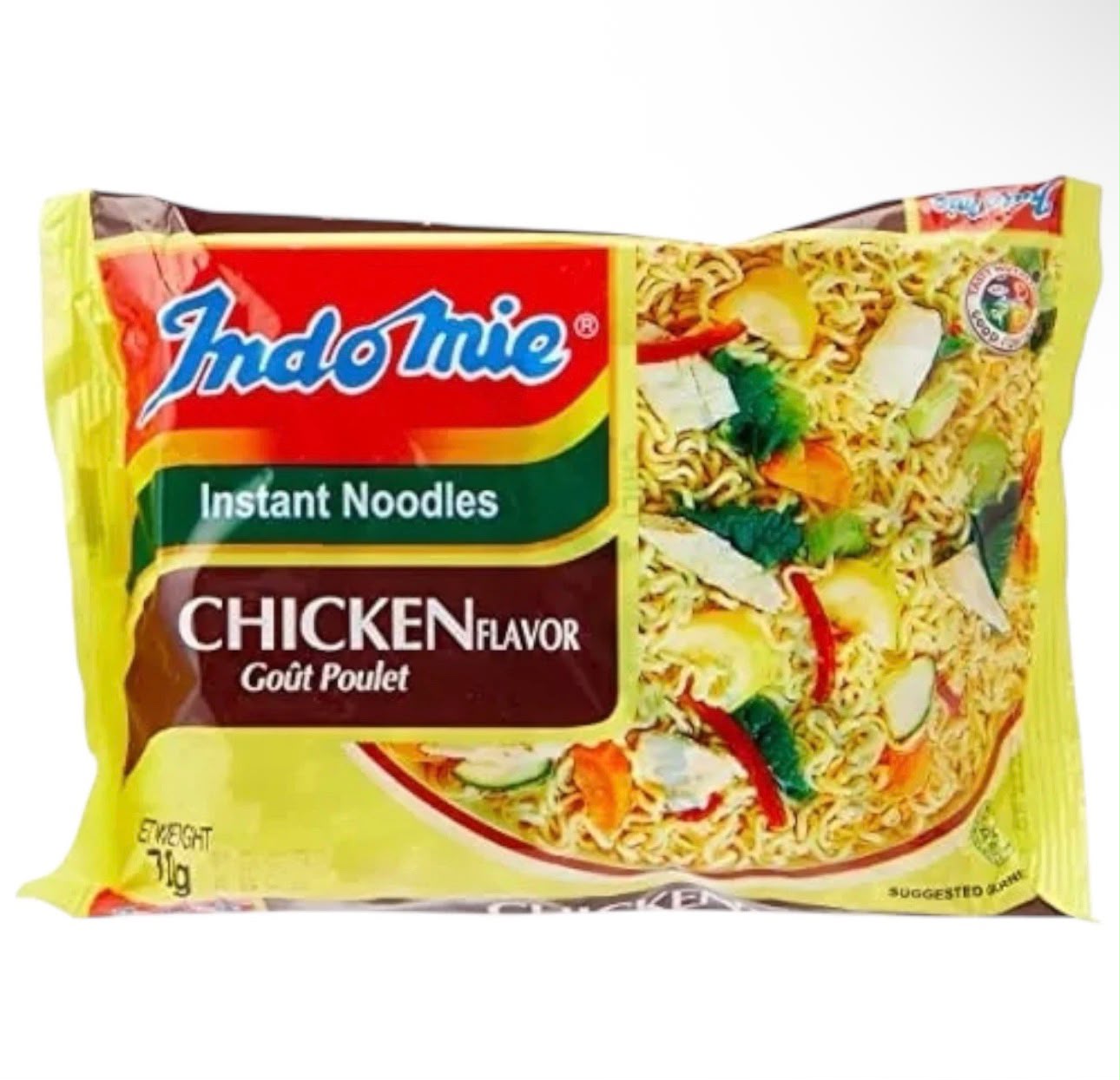 Indomie Instant Noodles Chicken Flavour | Quick & Tasty Instant Noodles | 70g x 40 Pack