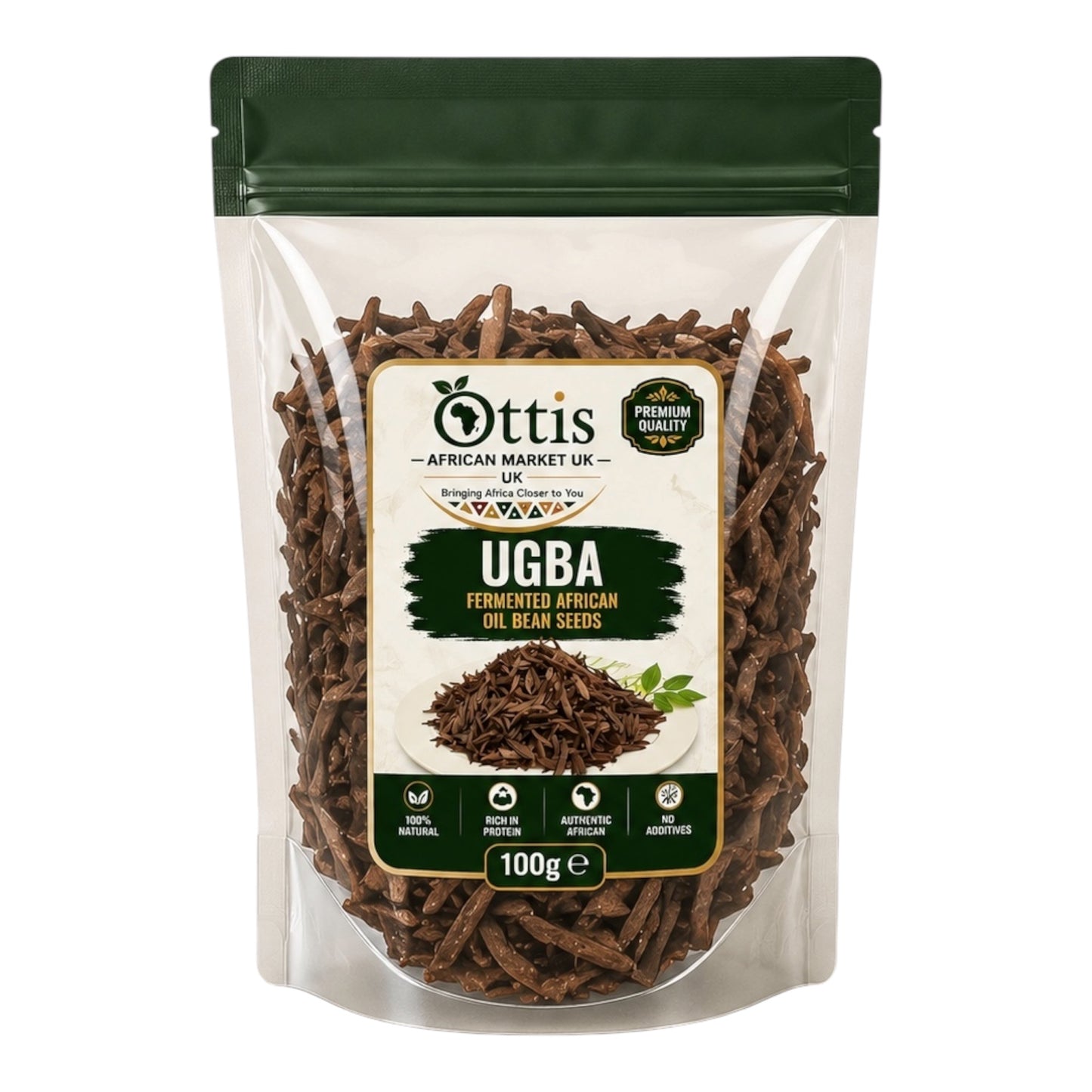 Ottis Fresh Dried Ugba Ukpaka- Fermented African Oil Bean Seeds | Premium Nigerian Food