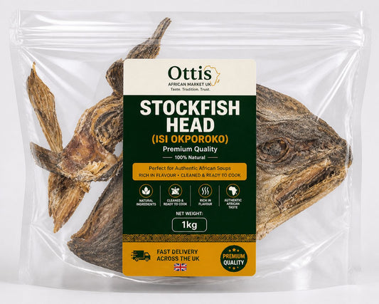 Premium Stock Fish Head (Isi Okporoko) - Dried Fish UK Delivery
