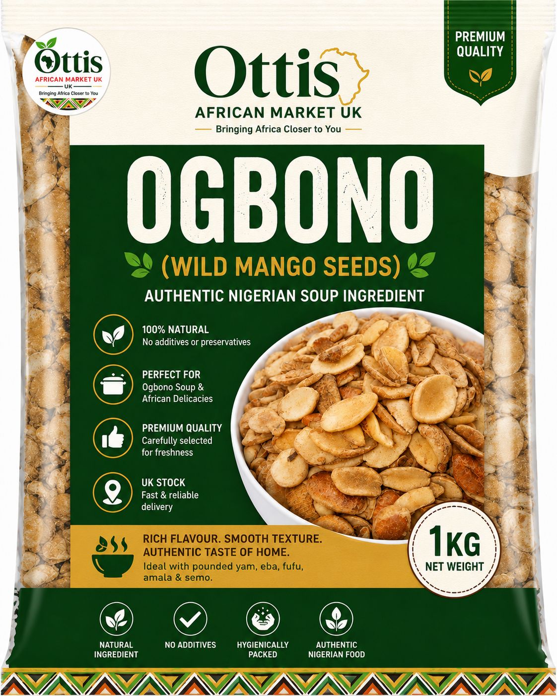 Premium Adu Ogbono Seeds – Extra Draw Nigerian Ogbono | Strongest Viscosity | UK Delivery