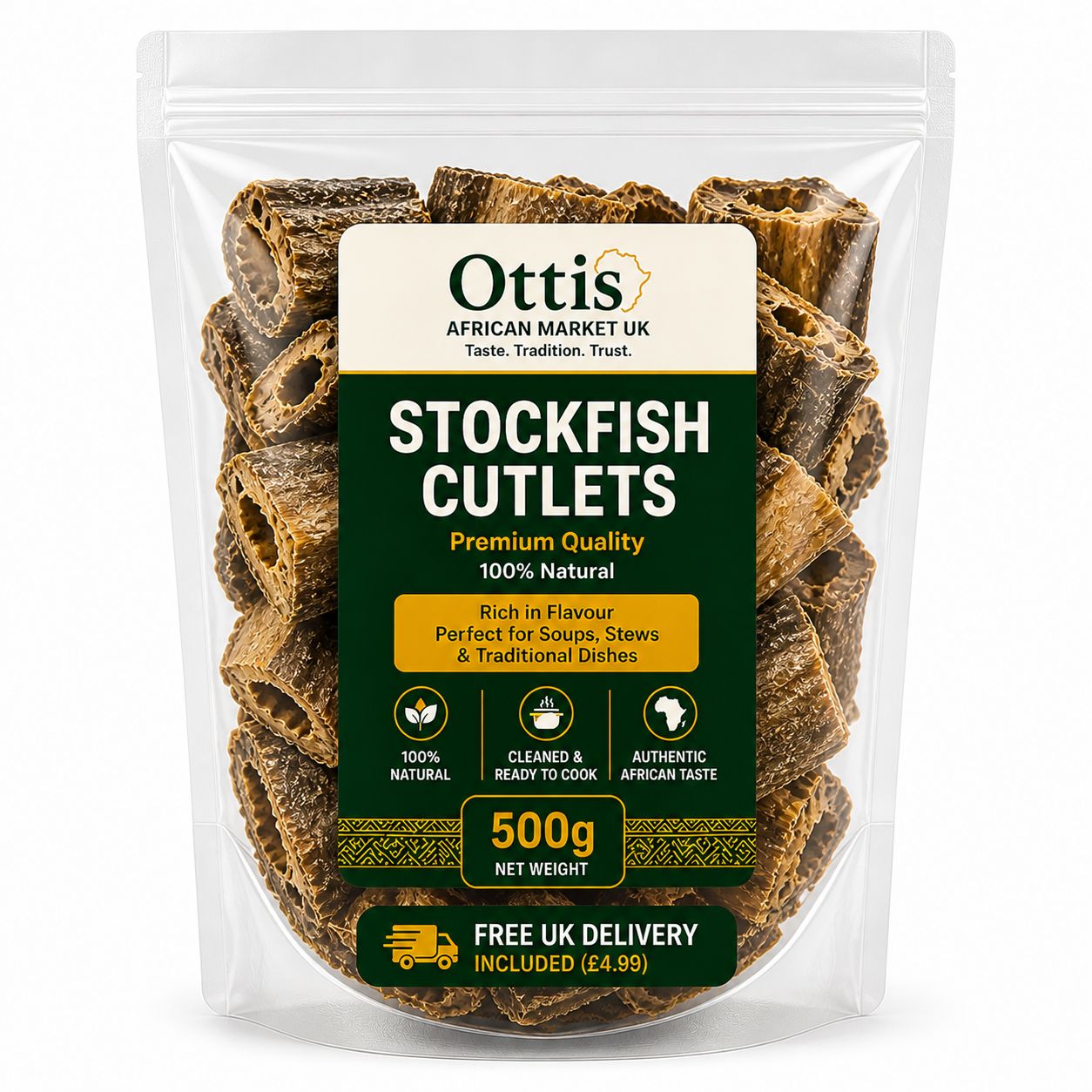 African Soup Essentials Bundle (Stockfish Cutlets, Egusi & Crayfish) – 1.2KG