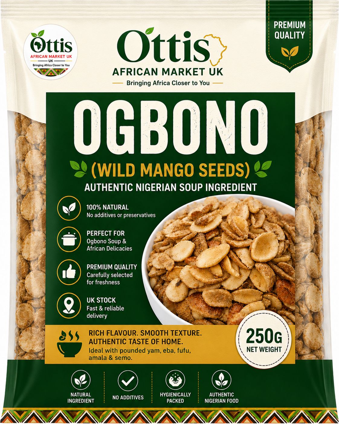 Premium Adu Ogbono Seeds – Extra Draw Nigerian Ogbono | Strongest Viscosity | UK Delivery