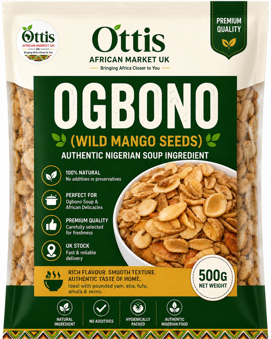Premium Adu Ogbono Seeds – Extra Draw Nigerian Ogbono | Strongest Viscosity | UK Delivery