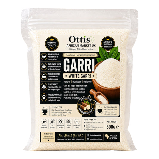 Ottis African Market UK White Garri/Eba | Nigerian Cassava Granules | Traditional White Garri
