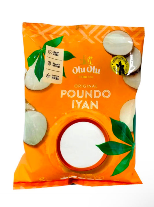 Olu Olu Poundo Iyan 4kg | Premium Instant Pounded Yam Flour | Authentic Nigerian Swallow