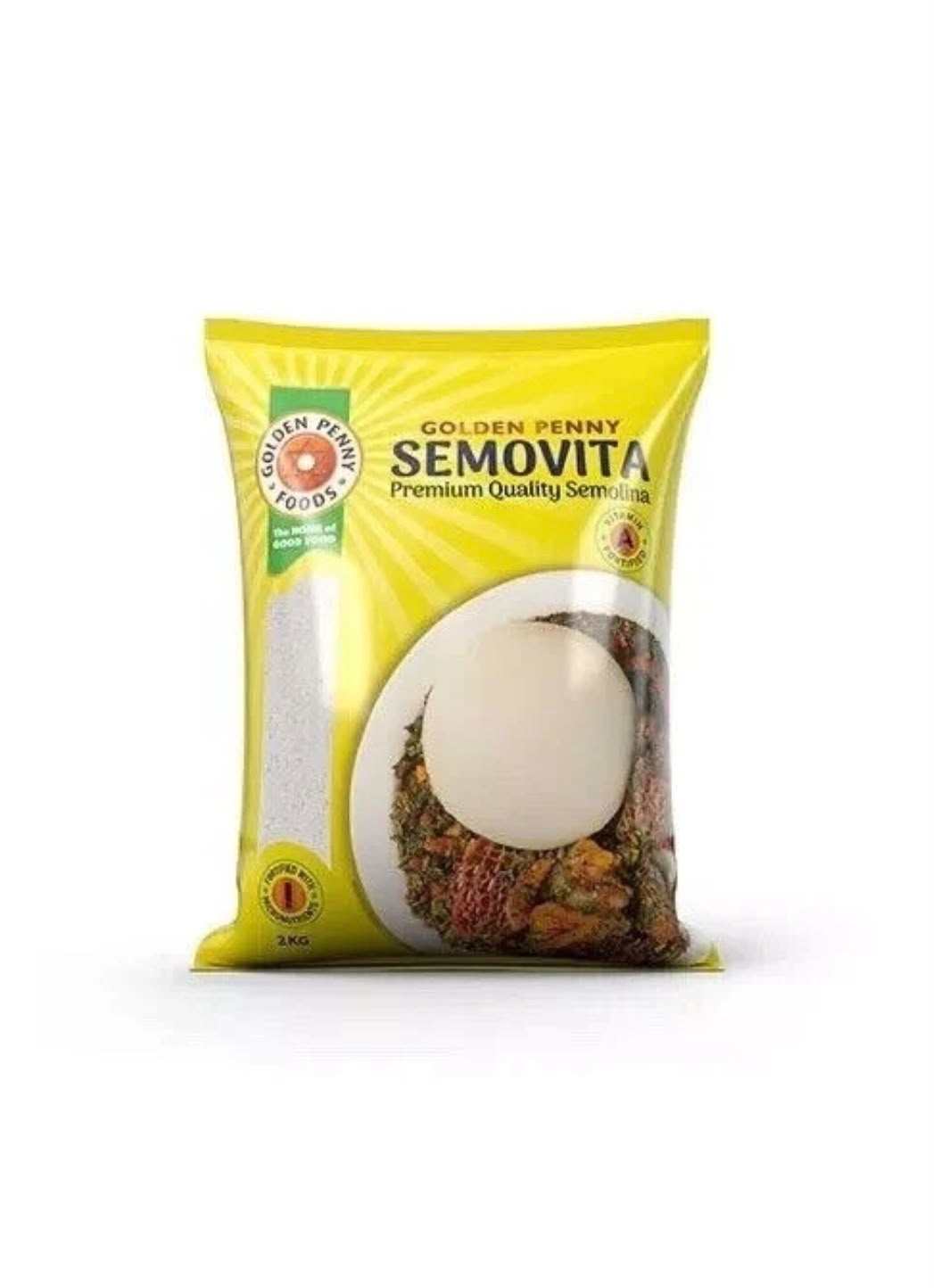 2.5kg Semovita Semolina Flour Pack| Premium Wheat Semolina | Smooth Swallow